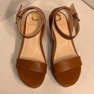 NEW Leather 3” Platform Heels, Snake Skin Pattern